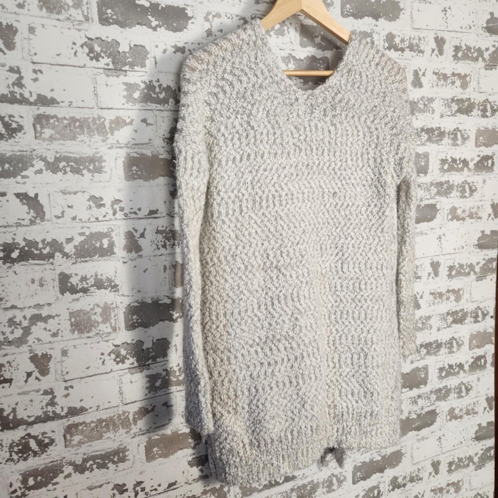For Thee Knit Open Front Cardigan Sweater Pockets XS Cozy Comfy Over Sized Long - Picture 10 of 16